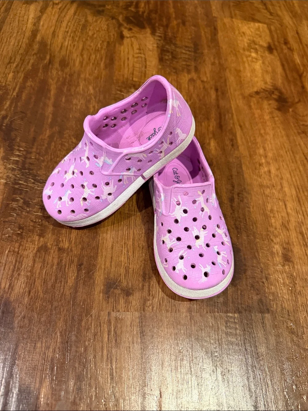 Kids Pink Slip-On Shoes